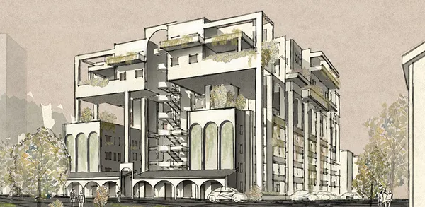 Restoration of the urban environment of the microdistrict in the city Krasnoyarsk(Russia)