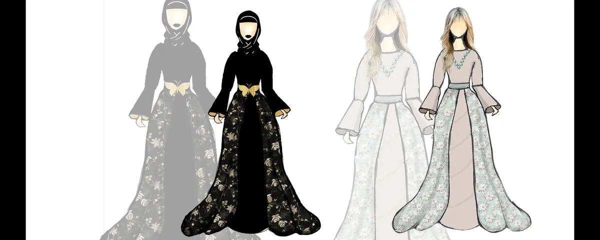 Modern classical dress