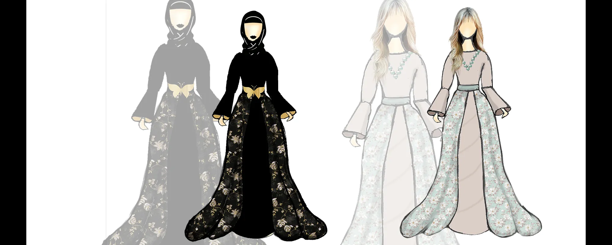 Modern classical dress
