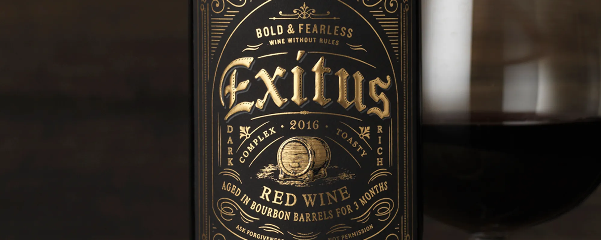 Exitus Bourbon Barrel Aged Wine
