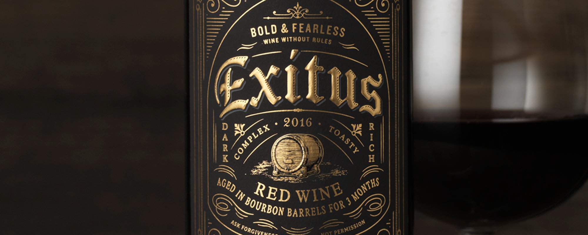 Exitus Bourbon Barrel Aged Wine