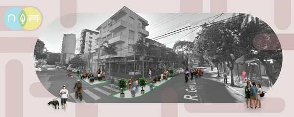 A furniture that aproximates cyclists and pedestrians