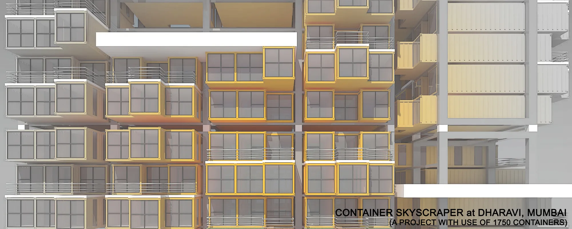 Container Skyscaper at Dharavi, Mumbai