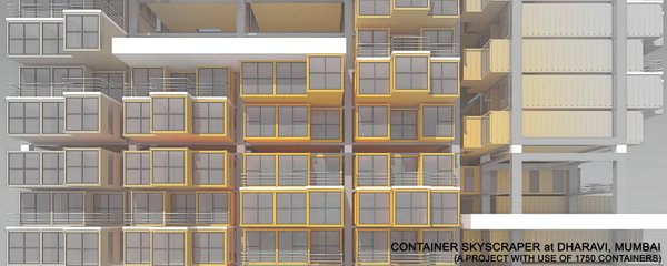 Container Skyscaper at Dharavi, Mumbai