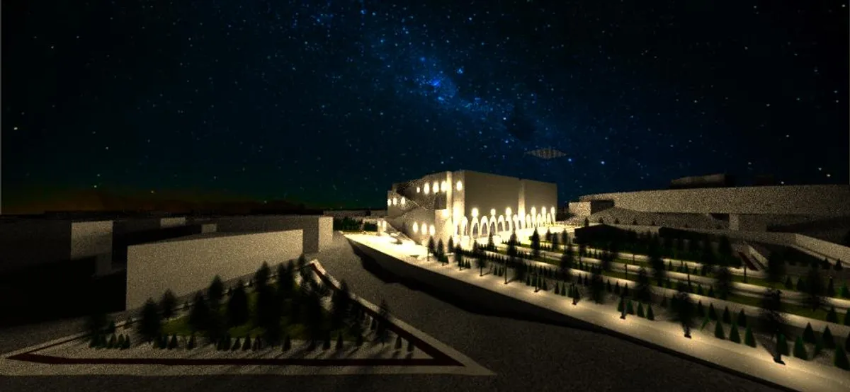 Cultural and historical public center with market function