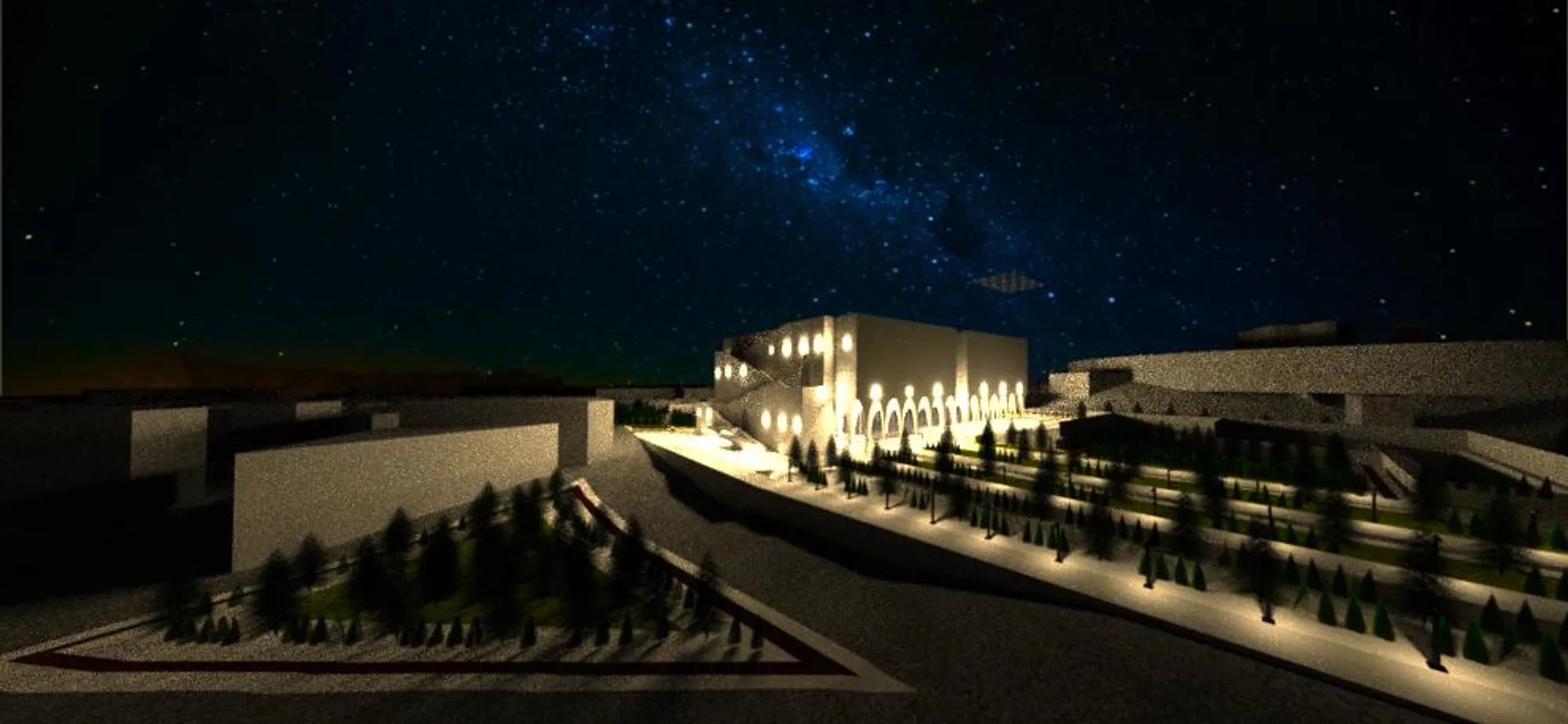 Cultural and historical public center with market function