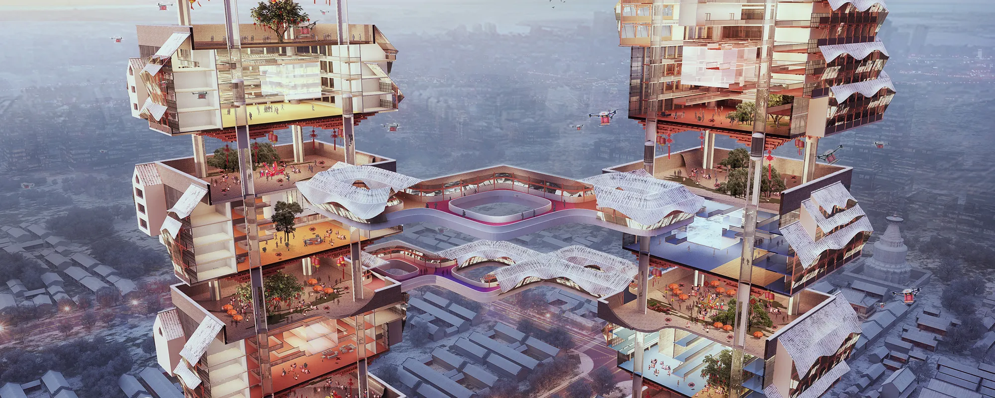 Overlapping Courtyards