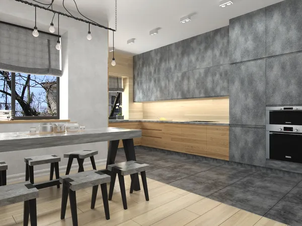 Design project of an apartment in a man's style