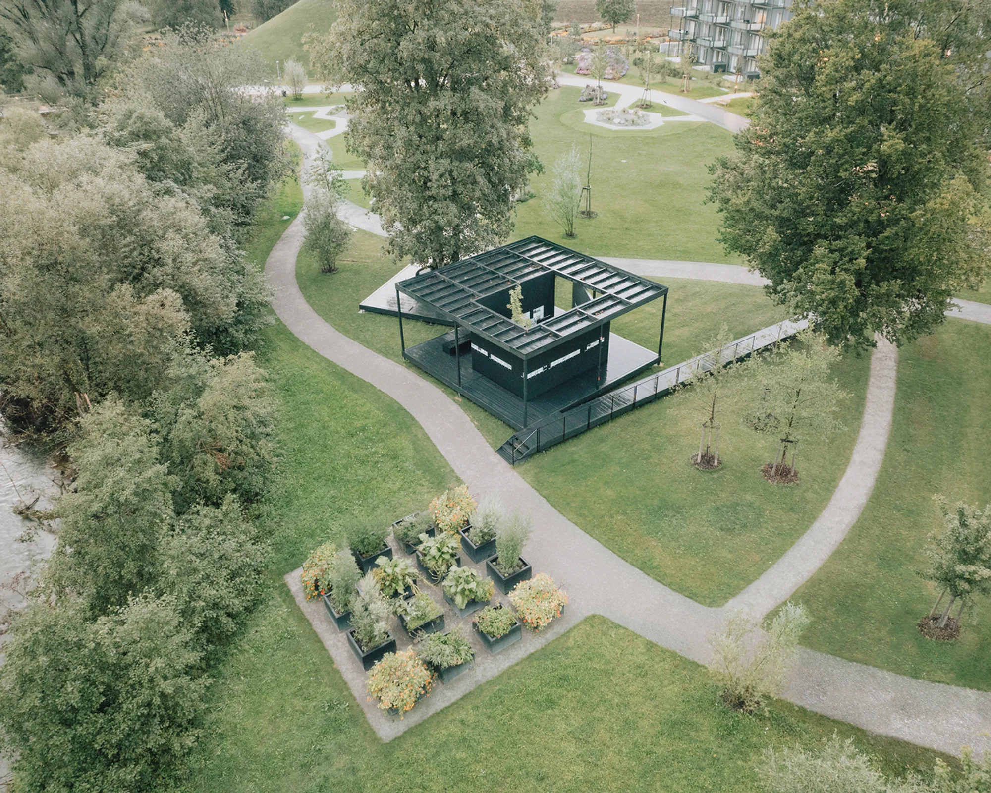 Aichermagazin Pavilion: A Dynamic Wooden Exhibition Space in Wangen im Allgäu
