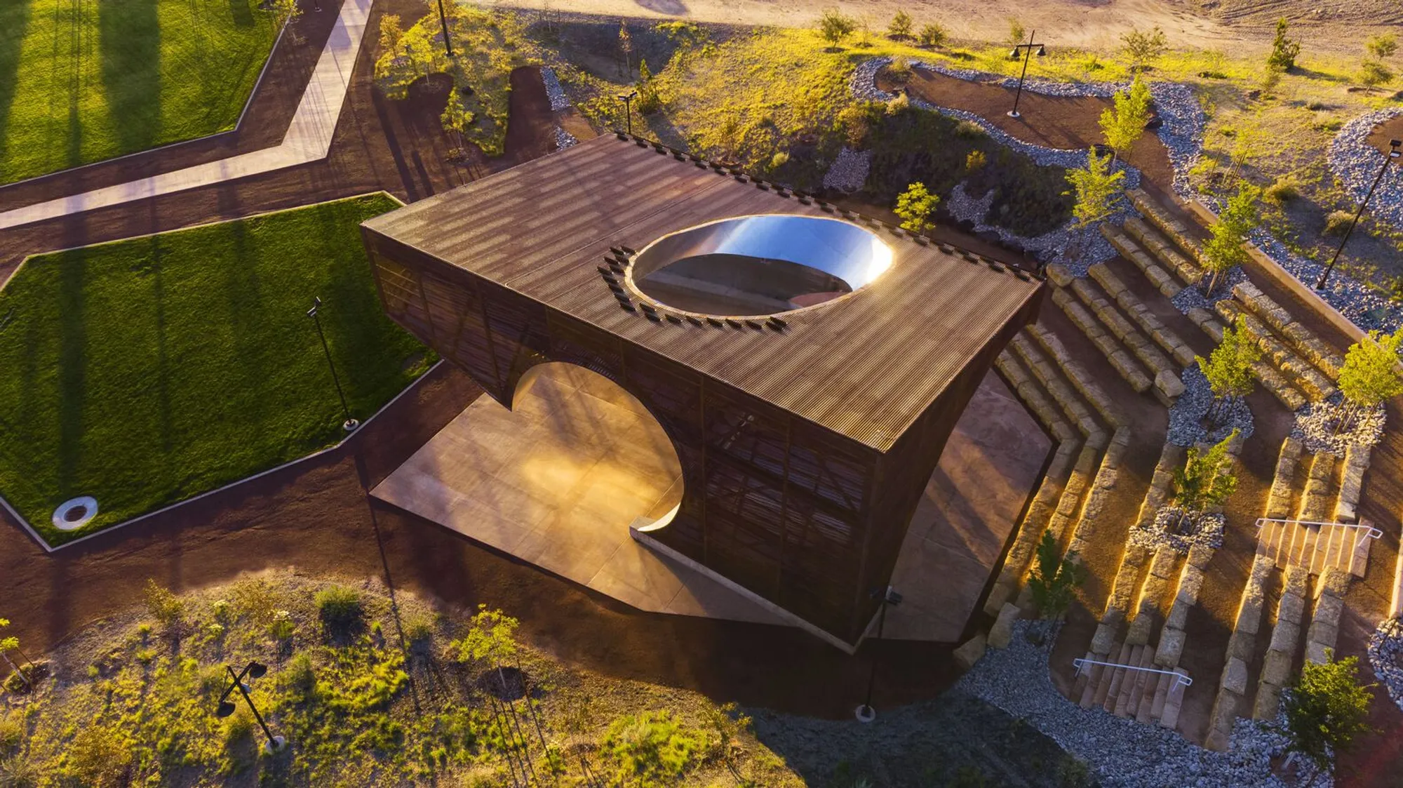 SkyRoom Community Pavilion Architecture: A Tranquil Space for Gathering and Reflection