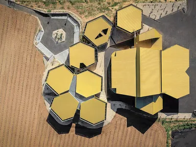 Hexagonal Modular Design in Industrial Architecture: Almazara Acesur by Mollinedo Arquitectura