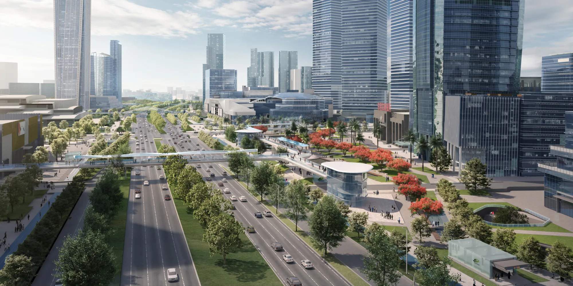 Dongguan Slow-Traffic System: A Modern Integration of Urban Design and Green Architecture