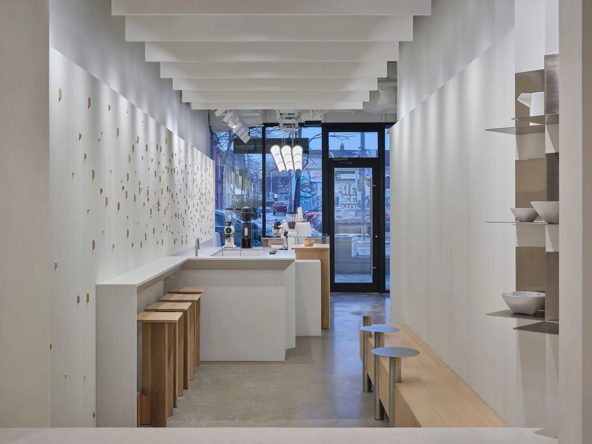 Innovative Coffee Shop Design: Milky’s Fold by Simone Ferkul Projects
