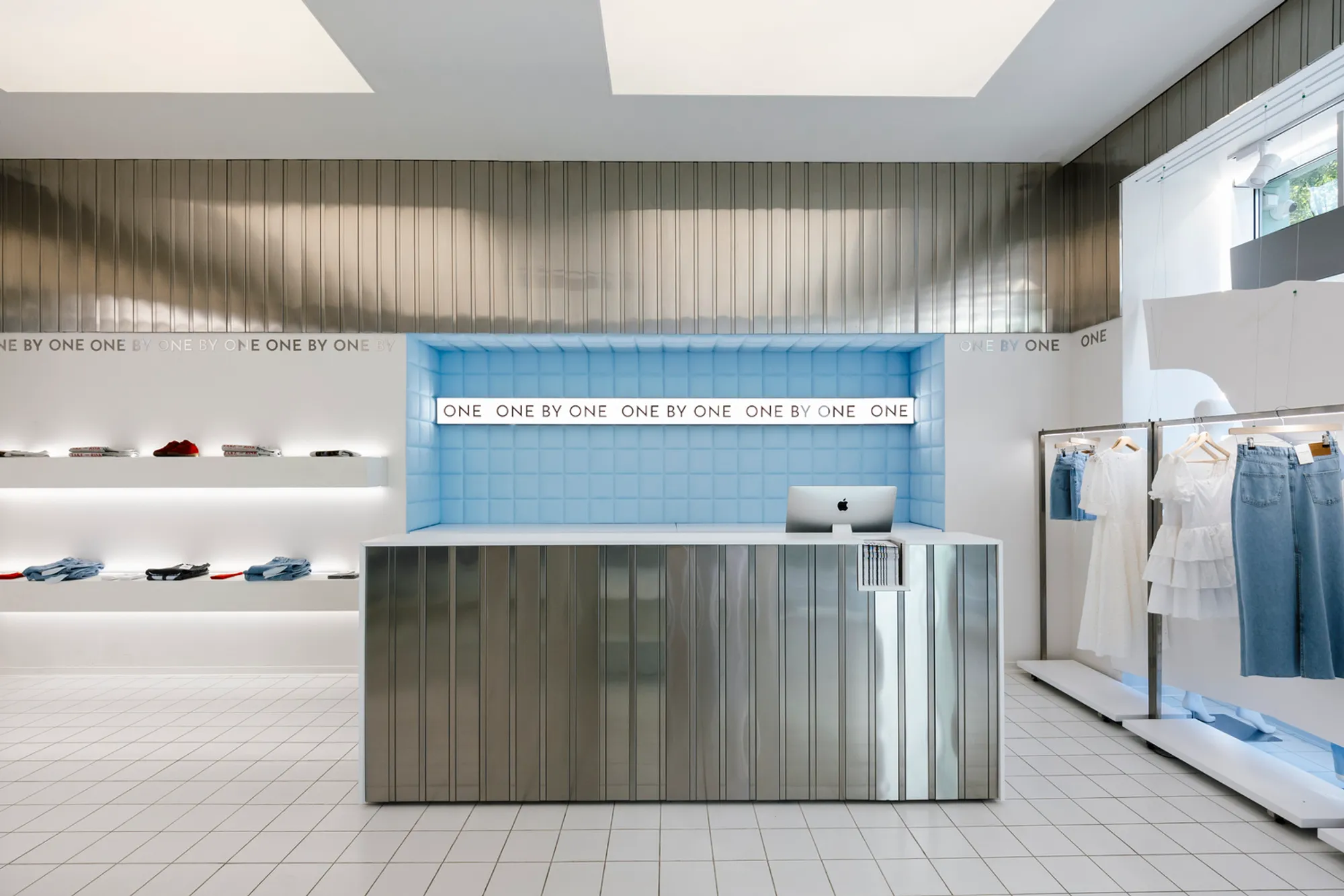 Innovative Retail Showroom Design: One by One Flagship Showroom by Between the Walls