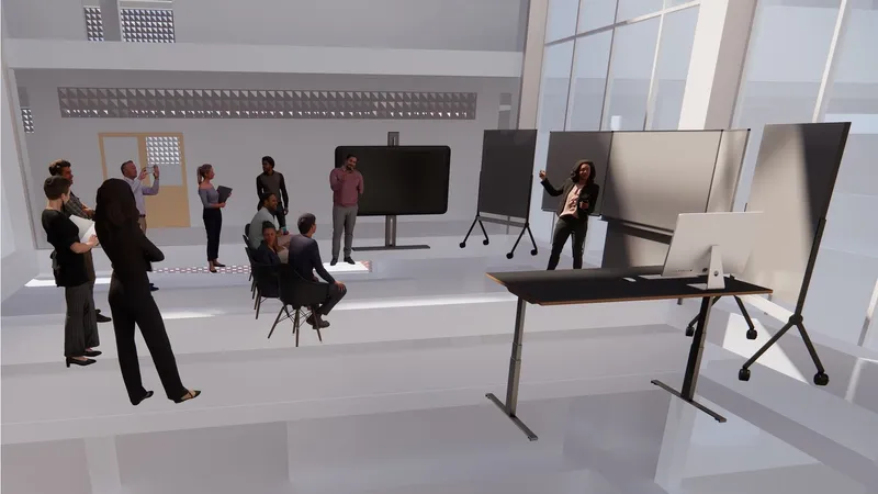 Interactive learning spaces with flexible technology.