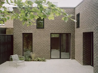 Sustainable Home Design: Tree Courtyard House by ao-ft