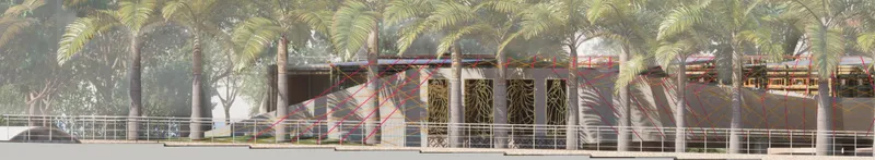 Integrating natural elements with cultural motifs.
