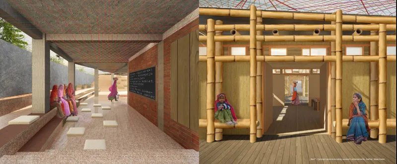 Multifunctional areas designed for women’s empowerment.