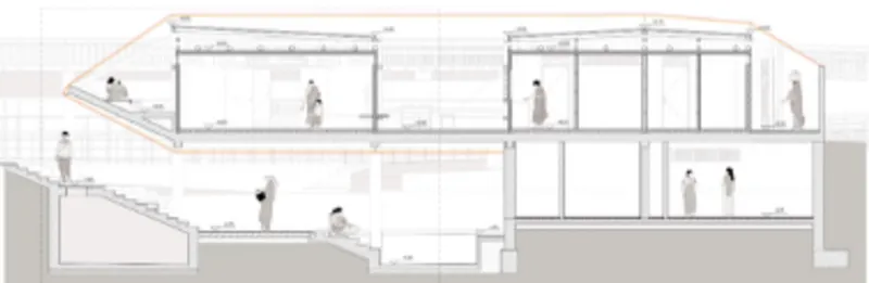 Layered design balancing functionality and aesthetic appeal.