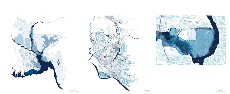 Mapping climate vulnerabilities in Bangladesh.