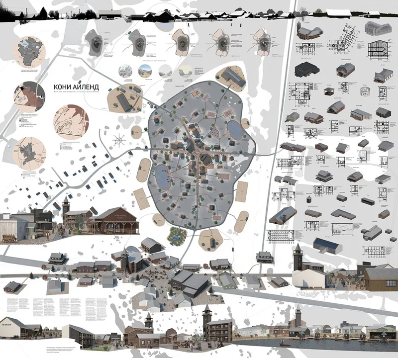Explore the master plan of Koney Island.