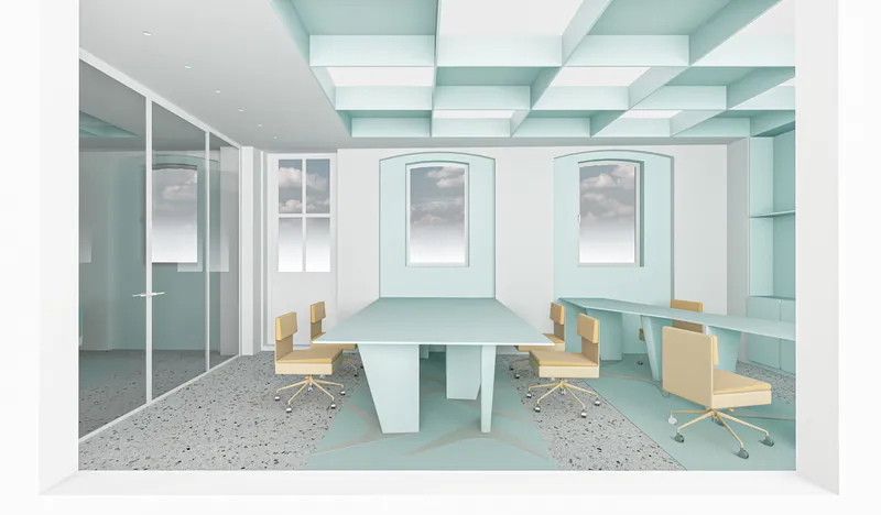 Modular coworking space designed for creativity and flexibility.