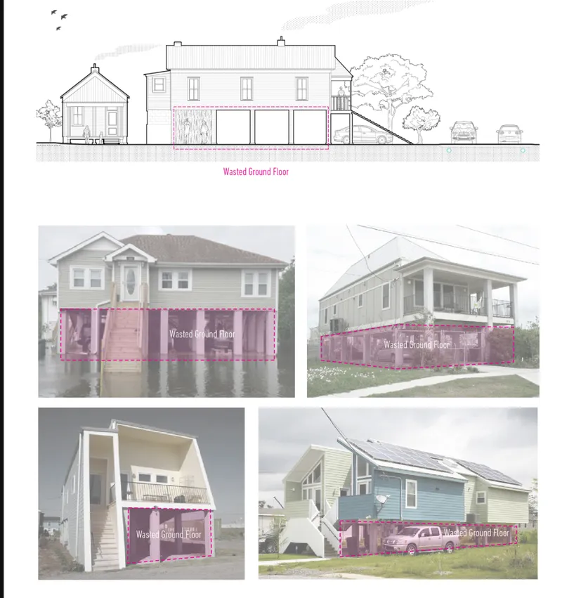 Rethinking post-disaster housing: Elevated homes designed for safety and resilience.