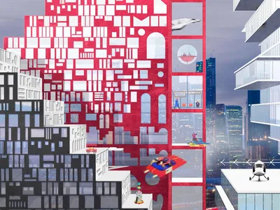 The CityGate: A Vertical City Above Moscow