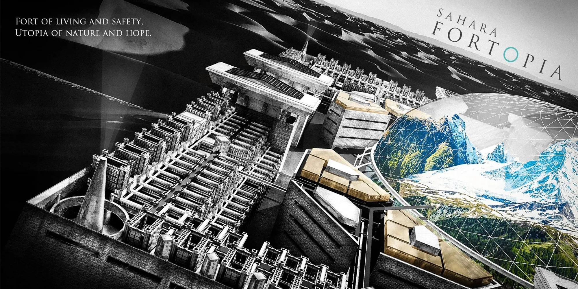 Sahara Fortopia: A Fortress City for 400,000 People