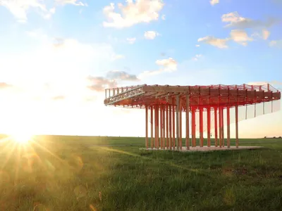 Curtain Call: A Robot-Marked Timber Pavilion at Bethel