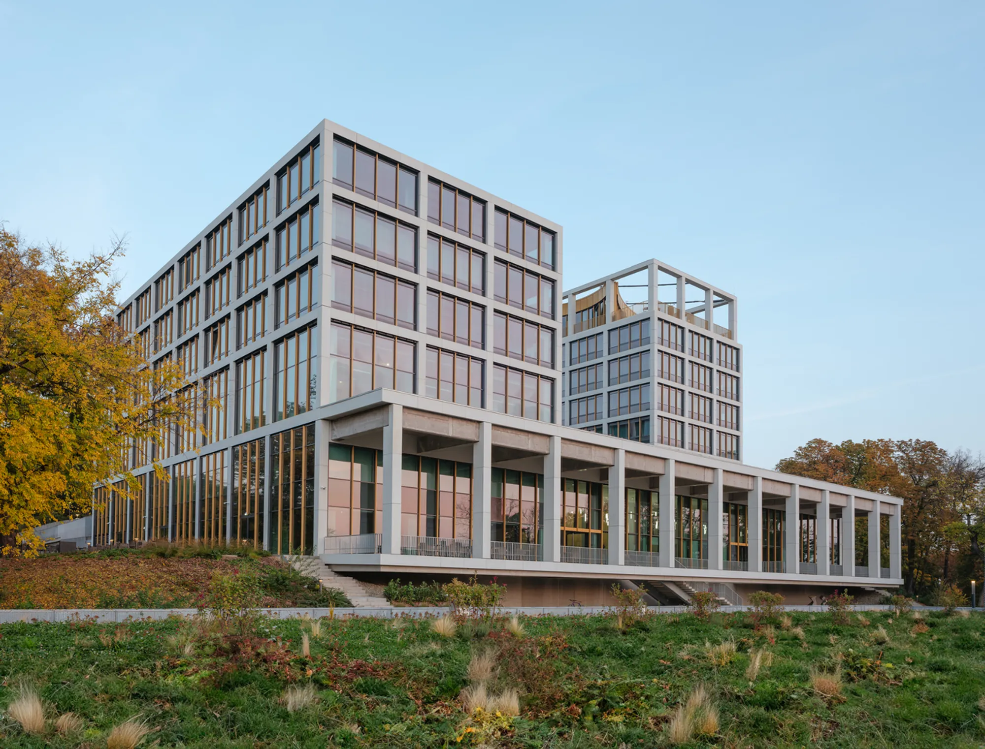 PLANT Atelier Peter Kis Lifts a University Campus Above the Budapest Hillside at Corvinus Gellert