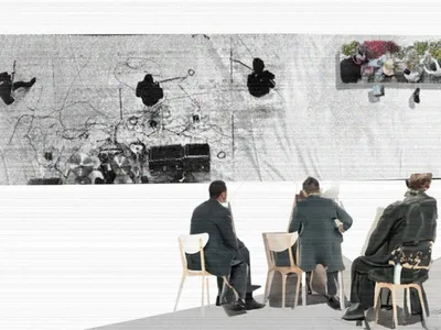 Blank Canvas: Turning Madrid's Stone Plaza into an Oversized Drafting Table
