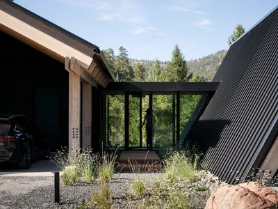 Renée del Gaudio Architecture Splits a Net-Zero Alpine Home into Three Stepping Cabins in Boulder