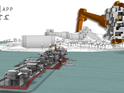 BUILD|APP: An Interactive Platform Where Robotic Arms Construct Architecture Over Water