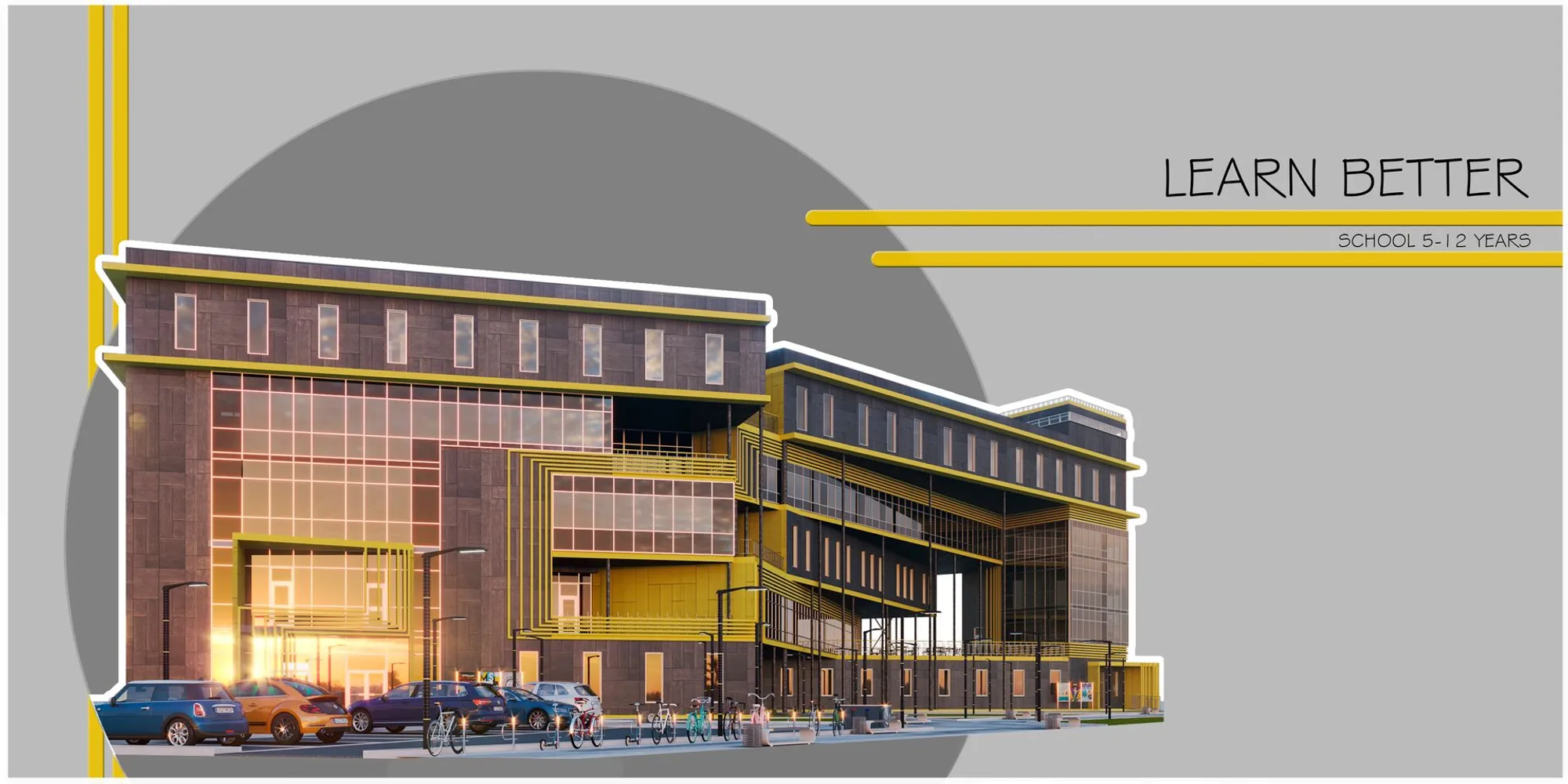 School Tahvonlahti: Helsinki's Yellow-Framed Learning Machine for Ages 5 to 12