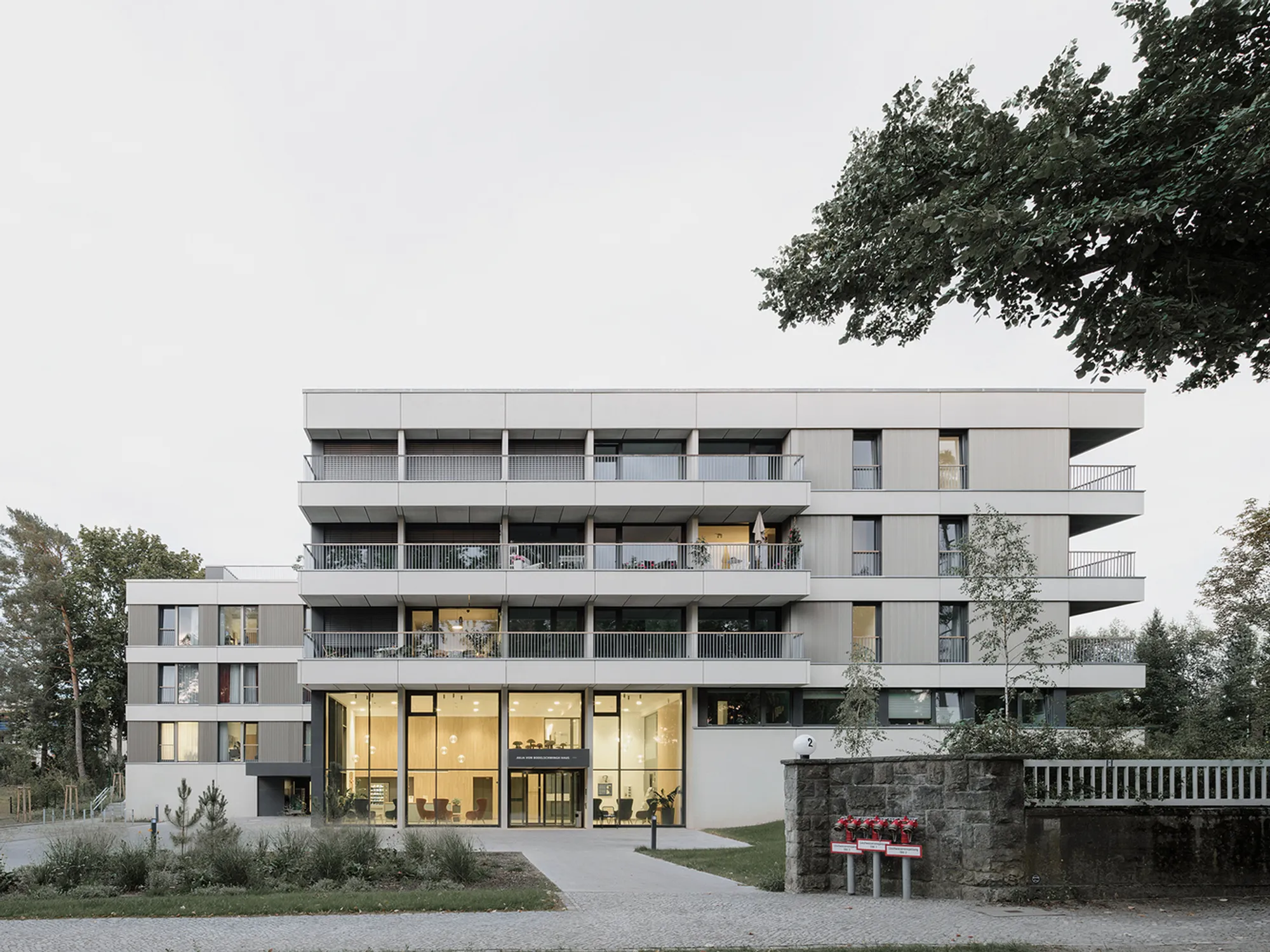 kontektum architektur Embeds a 72-Room Care Home into a Berlin Hillside Park