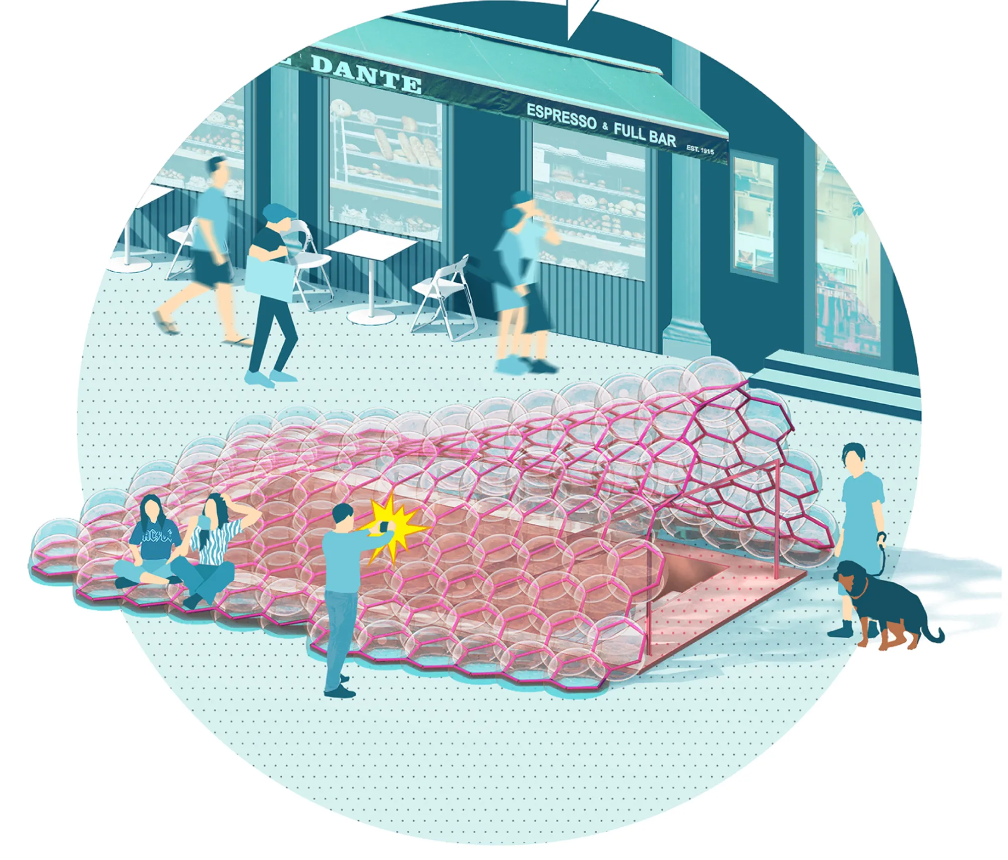 Urban Bubble: Inflatable Micro-Infrastructures Reimagine NYC's Subway Thresholds