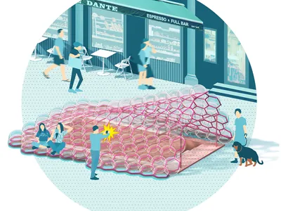 Urban Bubble: Inflatable Micro-Infrastructures Reimagine NYC's Subway Thresholds