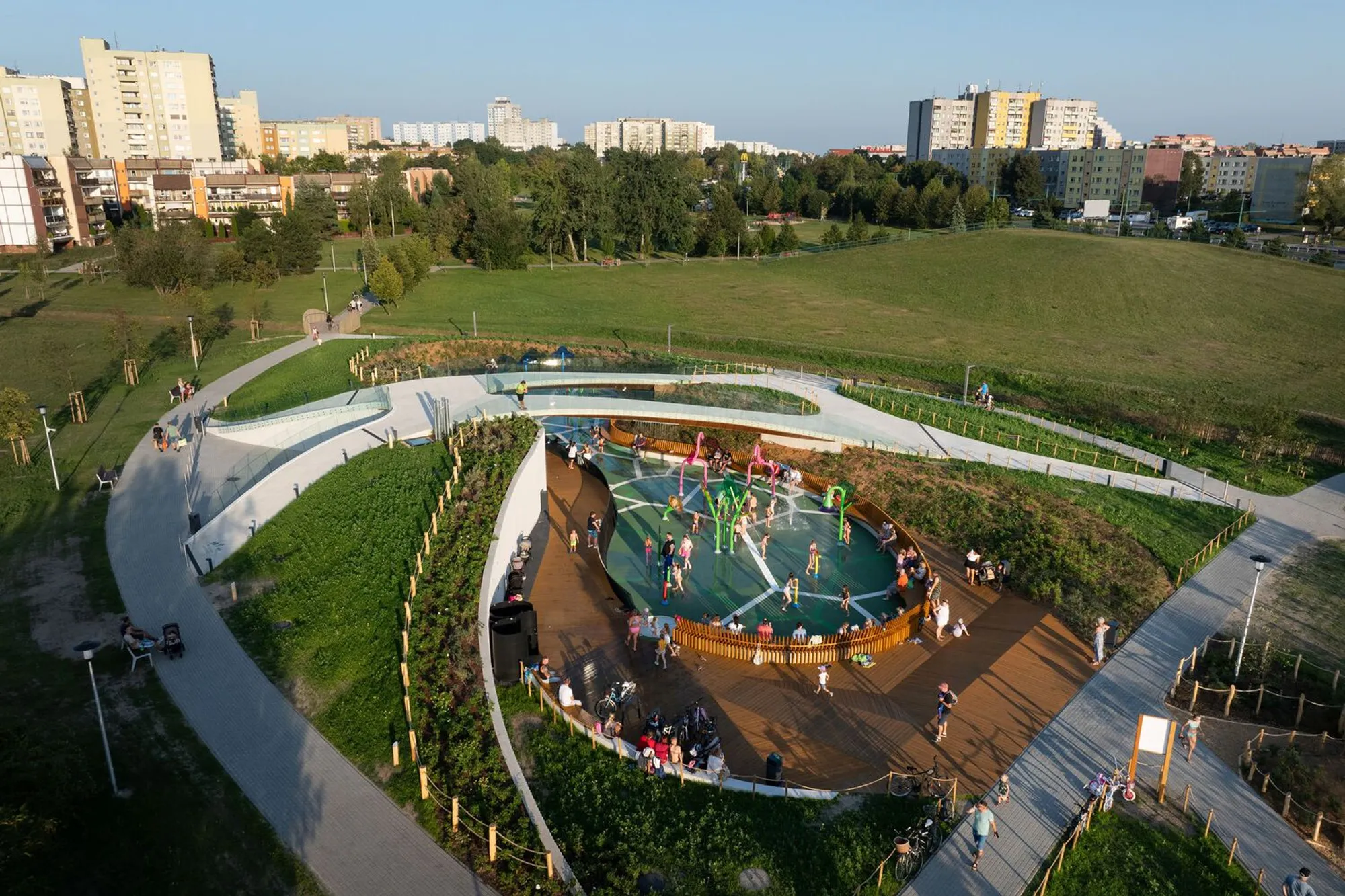 RS+ Robert Skitek Sculpts a Topographic Playground into the Heart of a Polish Housing Estate