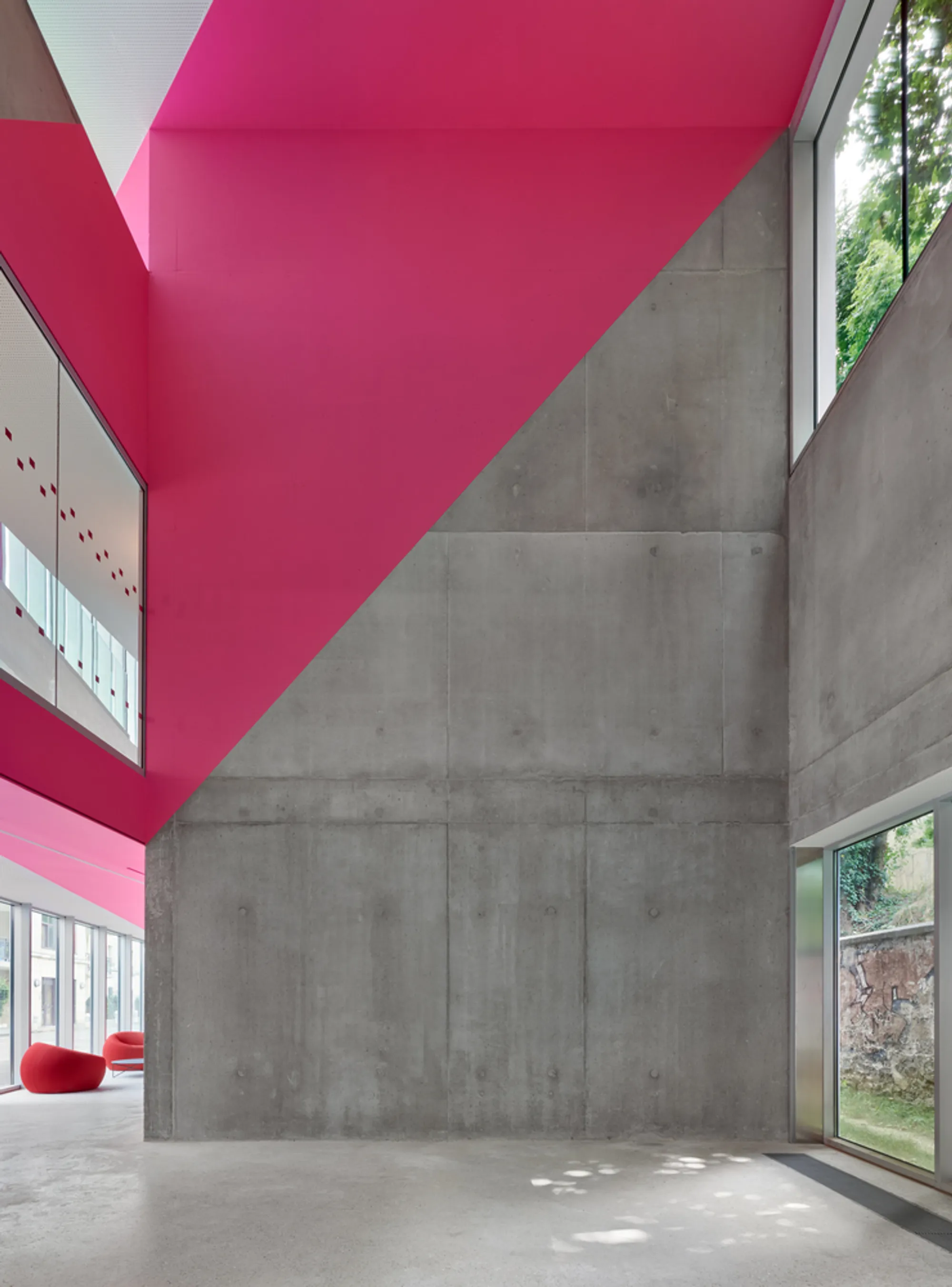 Dominique Coulon Wedges a Triple-Height Cultural Centre into a Railway Embankment in Bourg-la-Reine