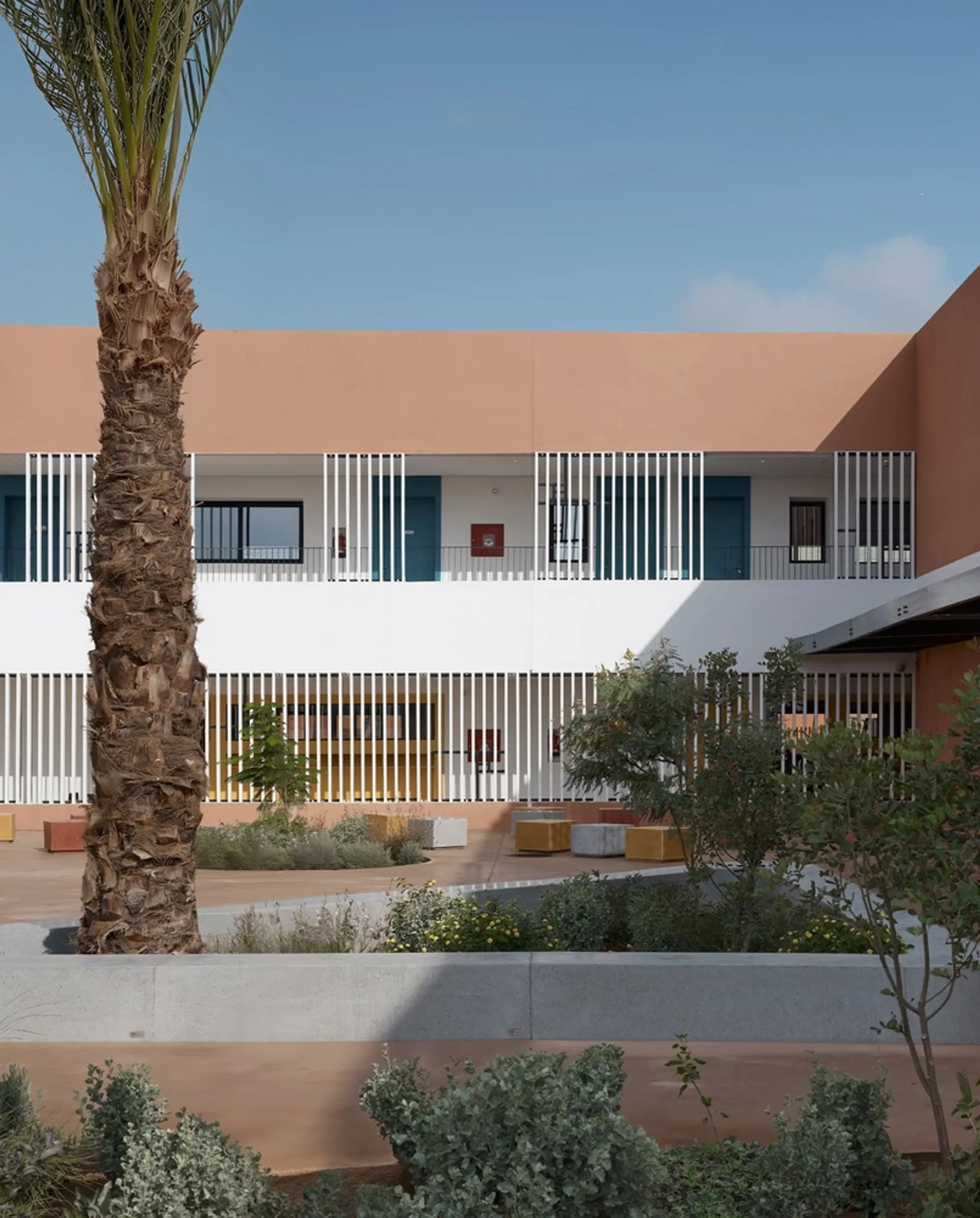 ZArchitecture Studio Wraps a Moroccan School Around Courtyards and Climate in Benguerir