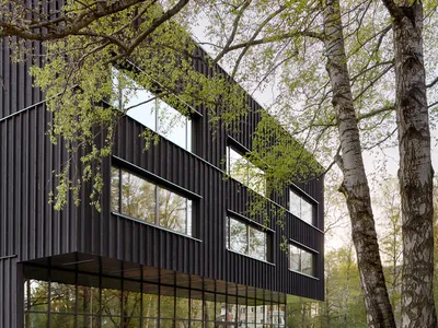 MADE Arhitekti Wraps a Film Studio in Black Timber for Riga's Art and Media School