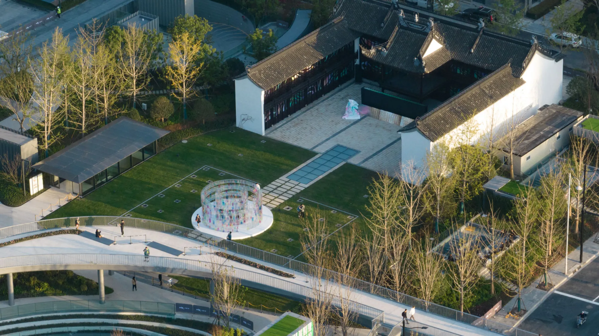 Lab D+H Carves a Green Valley into Shanghai's Densest Urban Fabric at Suhe MixC World