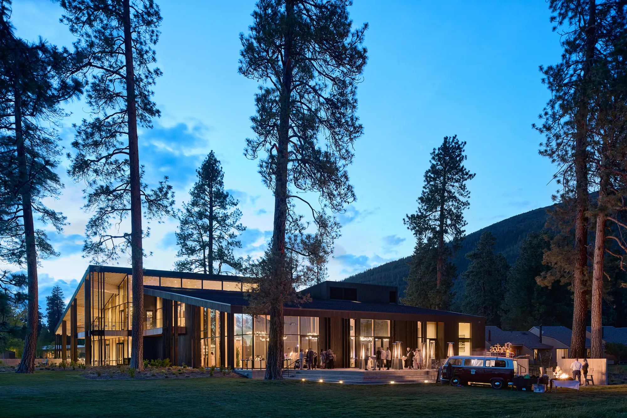 Hacker Architects Rebuilds the Black Butte Ranch Lodge with Charred Cedar, Salvaged Timber, and Volcanic Memory