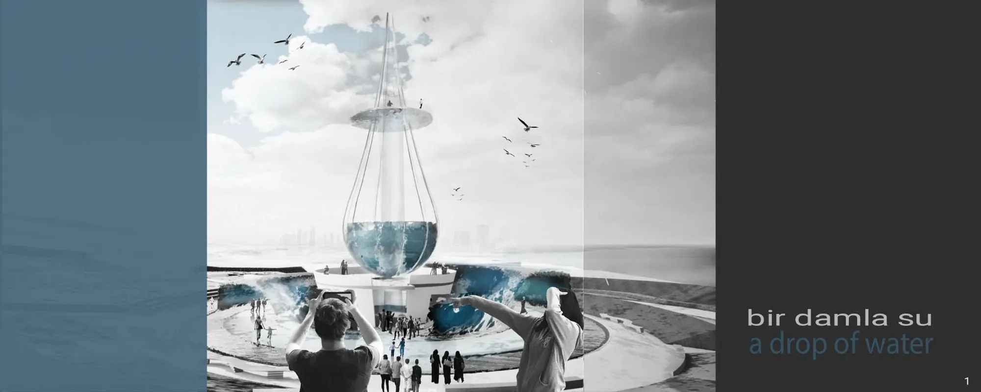 Bir Damla Su: A Water Droplet Tower That Ripples Across Istanbul's Shoreline