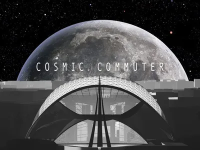 Futuristic Transportation Hub Design: The Cosmic Commuter Project
