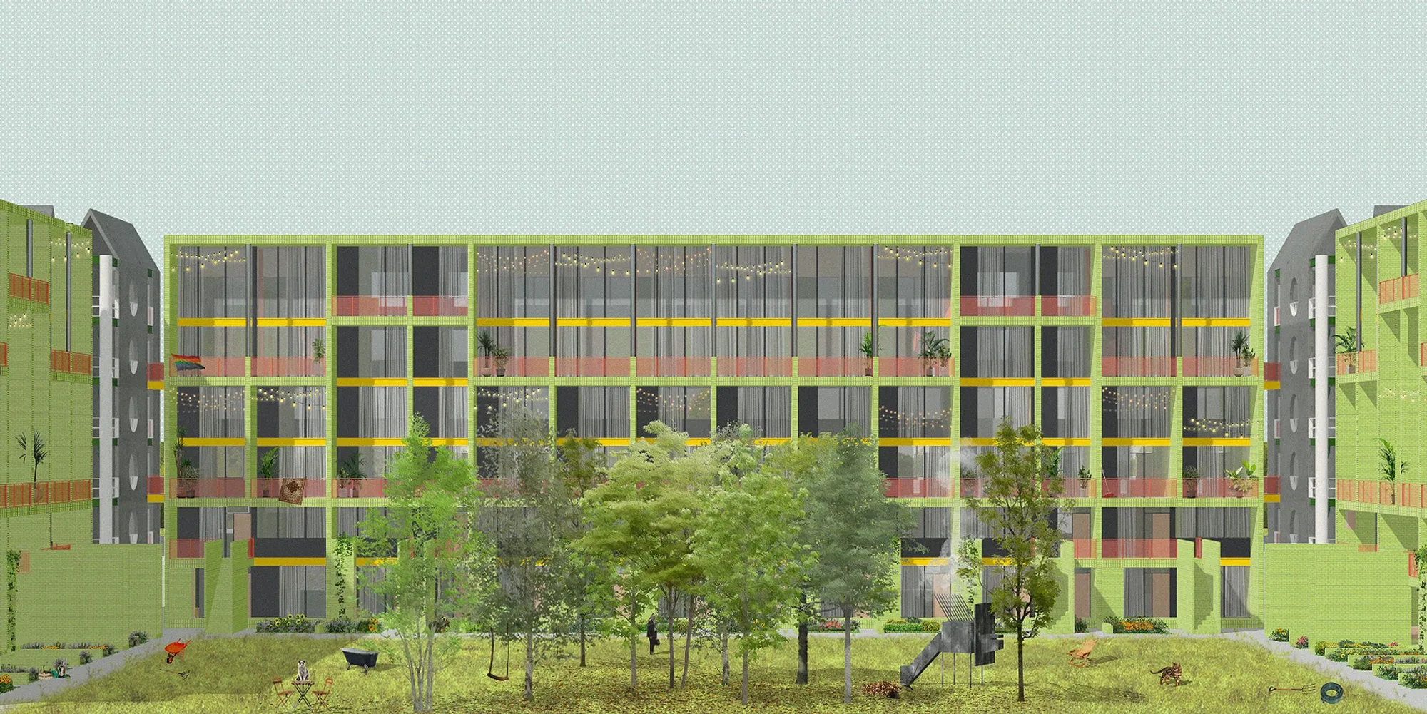 Sustainable Urban Housing: Notacourtyardhouse - A Blueprint for Community and Nature in Urban Peripheries