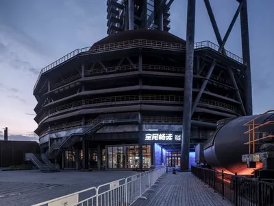 Adaptive Reuse Architecture Projects: The Bookstore in the Blast Furnace by hyperSity architects