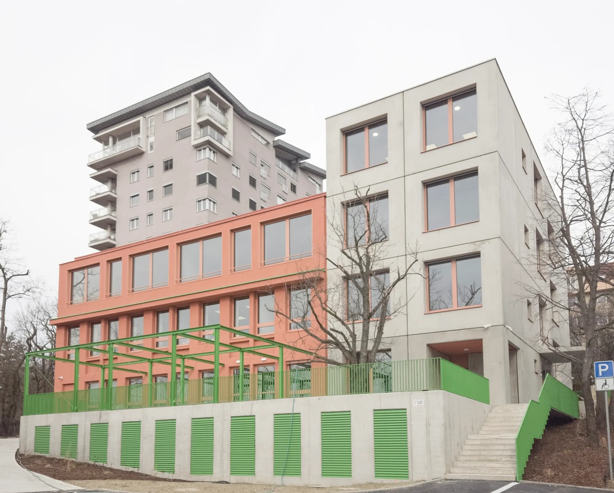 Innovative Educational Building Renovation: CADROVÁ Reconstruction and Addition by AOCR + INDEKS
