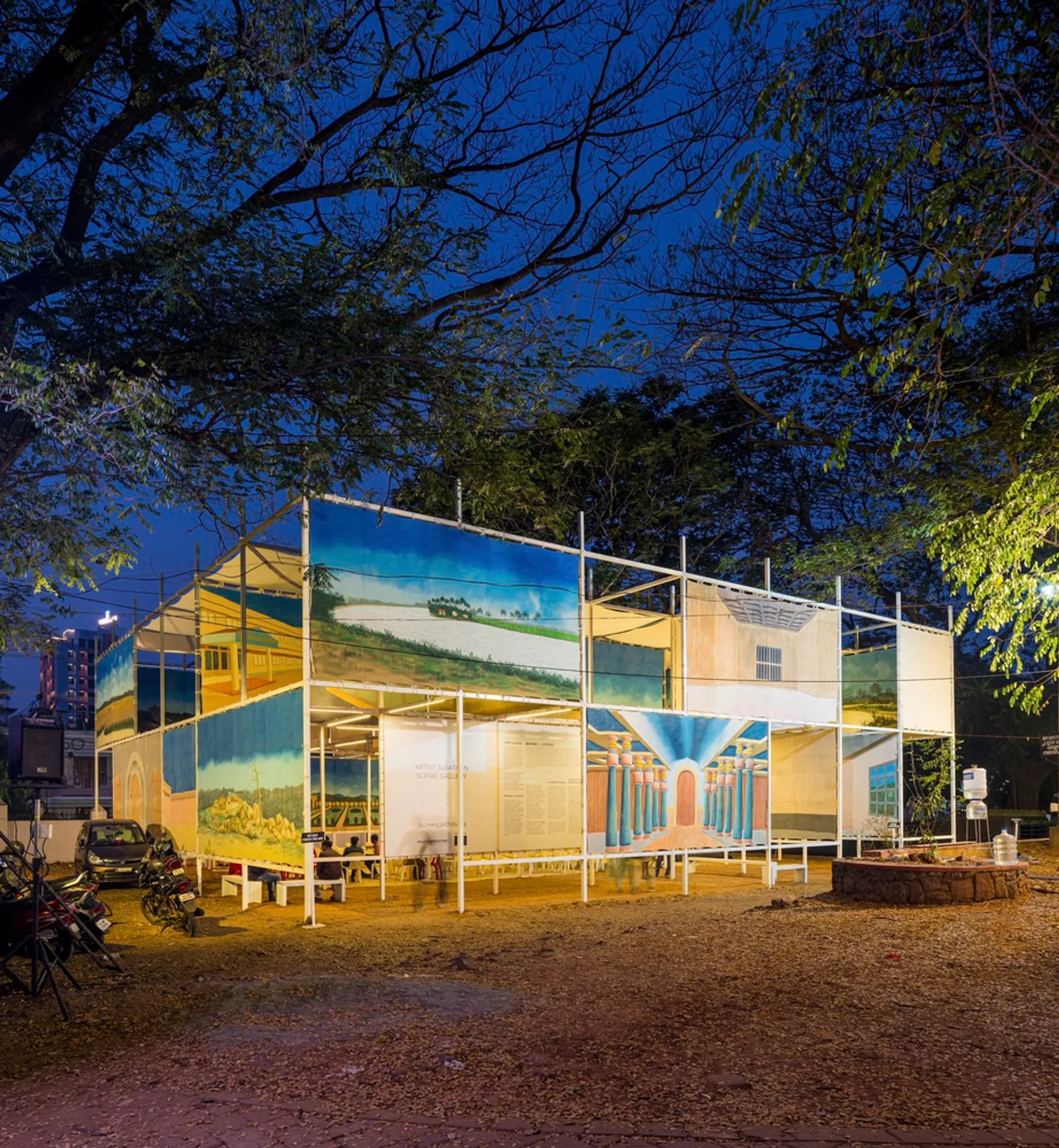 The Essence of Cultural Pavilion Architecture: Unveiling the BEHIND the SCENES Pavilion by LIJO RENY Architects